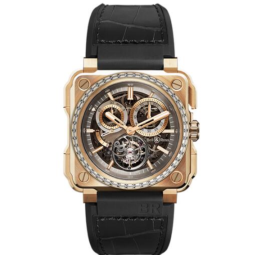 Bell and Ross BR-X1 TOURBILLON ROSE GOLD DIAMONDS Replica Watch BRX1-CHTB-PG-D